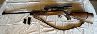 Jagdvoere Vörenbach Cal .22 mit Zielfernrohr