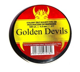 BB BBs BB's Stahlrundkugeln Golden Devil Devil's Devils 4,46 mm 500 Stück 0,35 g 5,23 gr