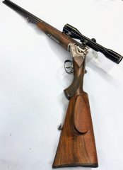 Bockbüchsflinte Gebr. Merkel Suhl Kal. 7x57R / 16/70 mit Zf