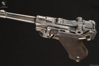 Erfurt 08 Parabellum 1918 mit Ledertasche Kaliber 9mmLuger