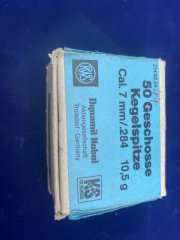 44 Geschosse RWS KS Kegelspitz 7mm/.284 10,5g