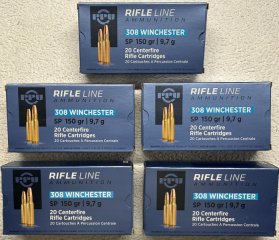 100 Hülsen .308 Win. PPU