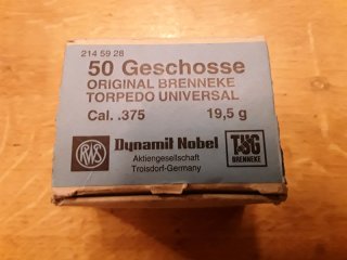 50 Geschosse RWS Kaliber .375 19,5g TUG