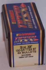 50St. BARNES .30(.308) - 150 - TTSX(Tipped Triple Shock X-Bullet) - #30366 - Versand ab 6,40€