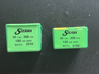 .308 Sierra Geschosse 150gn + 190 gn