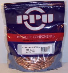 100 PRVI Geschosse 6,5mm(.264) - 120 - HPBT-Match - B-485