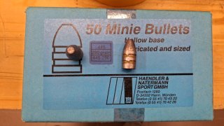 .445 Minie-Geschosse, 290grain. H&N,100St.