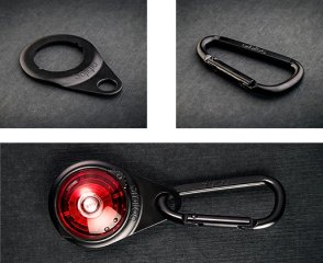 ORBILOC DogSafetyLight - CARABINER | für stoßfestes wasserdichtes Sicherheitslicht Hunde Gassi Licht