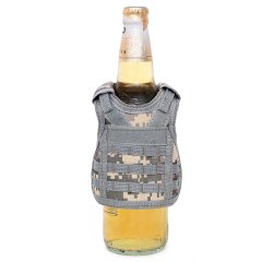 Mini Schutzweste für Bierflasche / Weinflasche / Thermosflasche - Digital ACU