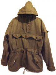 NEUHEIT SCHLUPFJACKE / ANORAK AUS GEBIRGSLODEN STEINGRAU OLIV