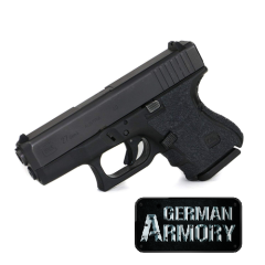 Gummi Gripaufkleber für Glock 26 27 33 besserer Grip sicheres Handling IPSC Combatshooting