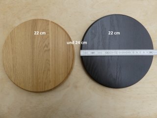 Keilerbrett, Trophäen-Schild in Eiche massiv, 22 + 24 cm zum Schnäppchenpreis!