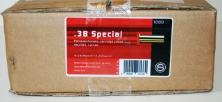 1.000 Stück NEUE GECO Wiederladerhülsen .38 SPECIAL (Boxerzündung) verpackt in 1000er Box #2318138