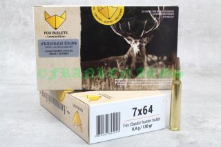 FOX Bullets Classic Hunter 7x64 130gr. 8,4g 20 Stück CH764130