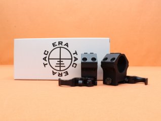 Era-Tac QD Montageringe 30mm (T1003-0013) mit Hebel, Alu schwarz, BH=13mm für Picatinnyprofil