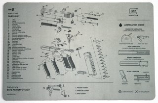 1xOriginal GLOCK Unterlags-/Auflegematte/Schreibtischunterlage/Mousepad > rutschfest! 43x28cm GEN5!