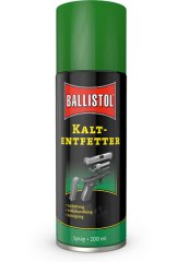 Ballistol KALTENTFETTER SPRAY 200ml | Entfetten Fettlöser Waffenteile Metallflächen VOR Brünierung