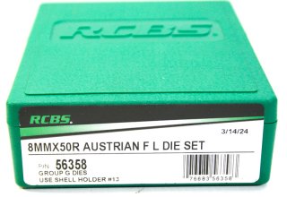 RCBS Langwaffenmatrizensatz Full Length 2-Die-Set GROUP G 8MMx50R | 8x50R 8 x 50 R AUSTRIAN #56358
