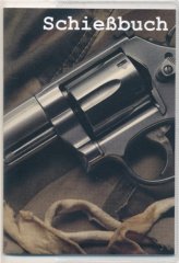 Schießbuch | Schiessbuch für Sportschützen mit PVC Schutzhülle - Motiv Revolver