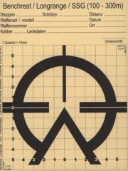 500 Präzisionsschießscheiben BENCHREST LONGRANGE SSG 100-300m, NEU