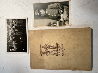 Dt.Reich Foto RAD Infantrie Uniform Elite Offizier Kaiserslautern Bajonett K98