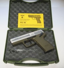 RÖHM RG 96 ARMY Schlitten ALTNICKEL - aus 2003 Neu/Ovp