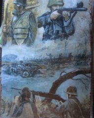 Blechschild 20x30 cm Moderne Waffen des 1. Welltkrieges