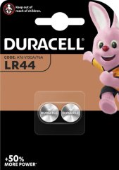 2 Stück (1 x 2er Blister Doppelpack) Ersatzbatterien LR44 DURACELL | Batterie Alkaline Knopfzelle