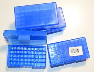 4 Patronenboxen 38SPL und .357