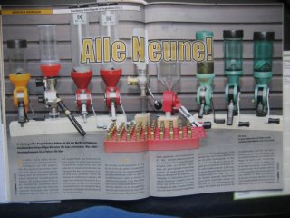 2 Stk Caliber-Hefte ** Wiederladen - 9 mechan. Pulverfüllgeräte im Vergleich **