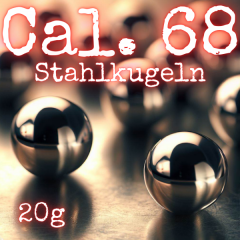 40x HDX68 Cal.68 Chromstahlkugeln