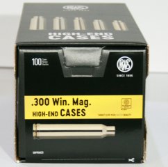 100 Stück NEUE RWS Hülsen .300Win.Mag. ./ 300 Winchester Magnum HighEndCases > NEUE 100er Packung!