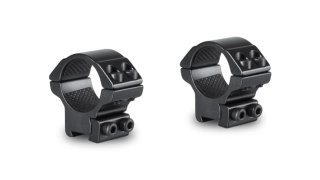 HAWKE - Match Ringmontagen Aluminium 1'' Zoll 25,4mm Mittelrohr für 9-11mm Schiene Bauhöhe LOW 10mm
