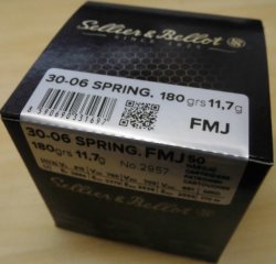 Munition S&B 30-06 VM 180gr