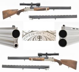 KRIEGHOFF Seitenschloss - BBF Modell ULM Kal. 12/70 - .243 Win. mit ZEISS ZF 1,5-6x42 und BDF Lauf