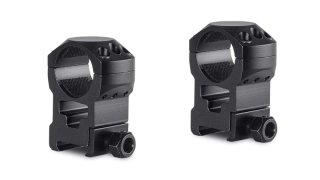 HAWKE Taktische Ringmontage 1Paar: 25,4mm 1'' Zoll für Weaver Picatinny Schiene Bauhöhe E-High 23mm