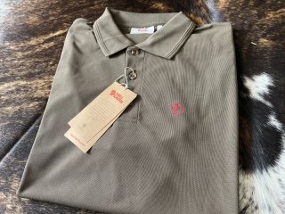 FJÄLL RÄVEN Polo-Shirt Crowley Pique Shirt, 633/Dark Olive, Gr. XL