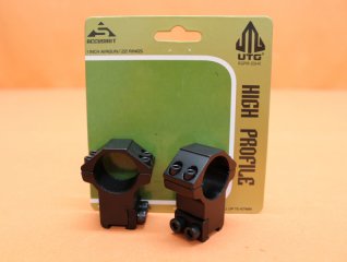 UTG Accushot Montageringe 1" High (RGPM-25H4) Alu schwarz matt für 11-13mm Prismenschiene BH=21mm