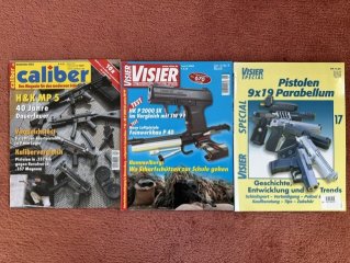 Visier Pistolen 9 x 19 Parabellum, verschiedene