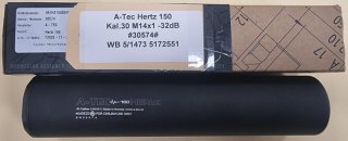 A-Tec Hertz 150 Kal.30 5/1477 Overbarrel Schalldämpfer M14x1 Gewinde # SSZ Berka