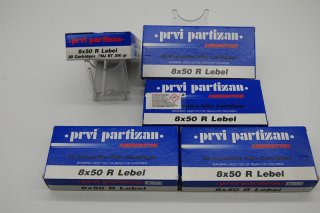 100 Patronen Prvi Partizan Kal 8x50R Lebel 200gr FMJ BT