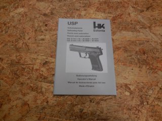 Originale HK USP Bedienungsanleitung, Heckler Koch, H&K, deutsch english espanol francais, 64 Seiten
