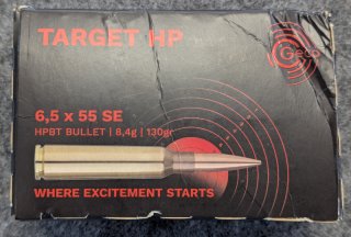 50x Geco Target HP 6,5x55 SE HPBT BULLET 8,4g / 130gr