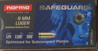 Norma 9mm Luger Safeguard