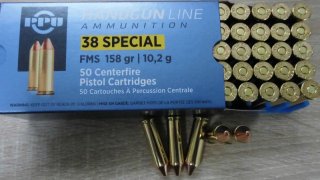 Munition PPU .38 SP VM-Spitz Speedloader