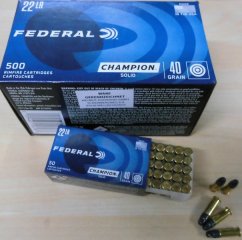 Munition Federal 22lr Champion