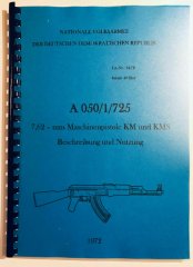 Dienstvorschrift REPRO in deutsch für AK47 Kalashnikov 7,62x39 Molot Saiga Cugir Izmash AK-47