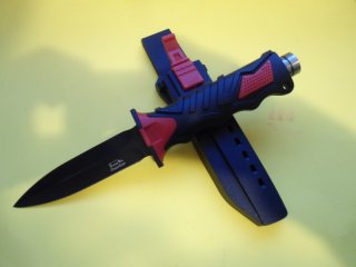 Taucher-Messer mit dolchähnlicher Klinge 41r