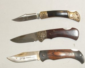 3 Stück Herbertz Qualitäts Taschen Messer Zweihand