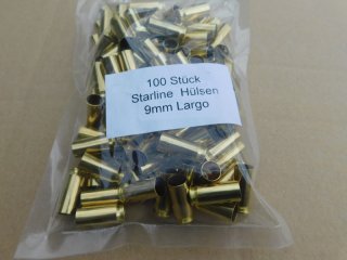 9mm Largo Boxer-Hülsen Starline 100 Stk. #SSZ Berka